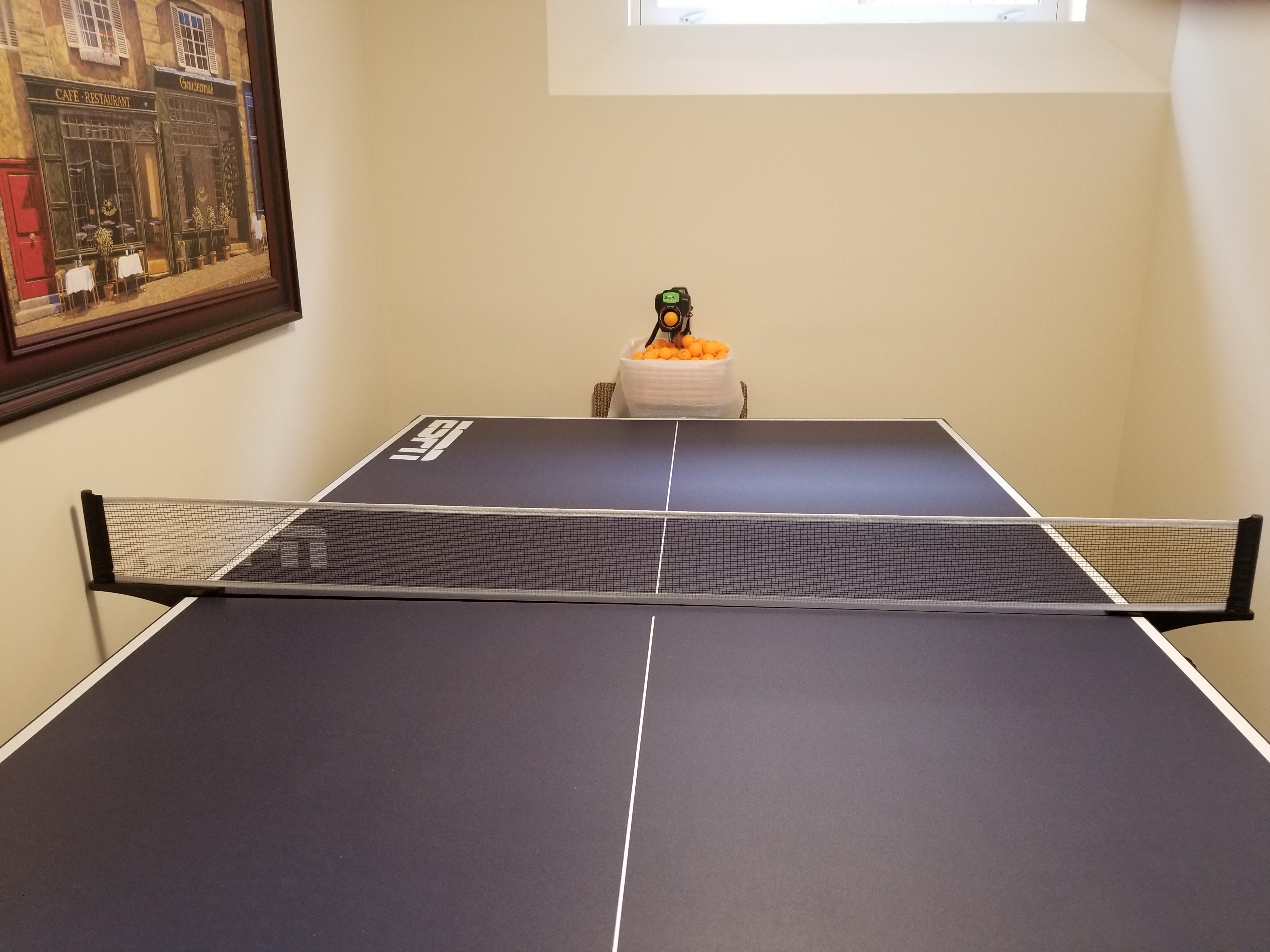 Setting up Table Tennis Table & Robot in Your Basement